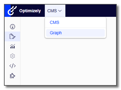 The global menu with the Graph item
